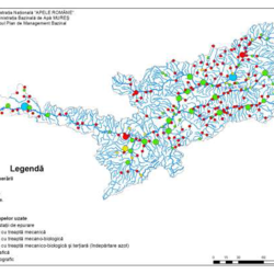 Figura 2 - Localitatile din Bazinul Hidrografic Mures